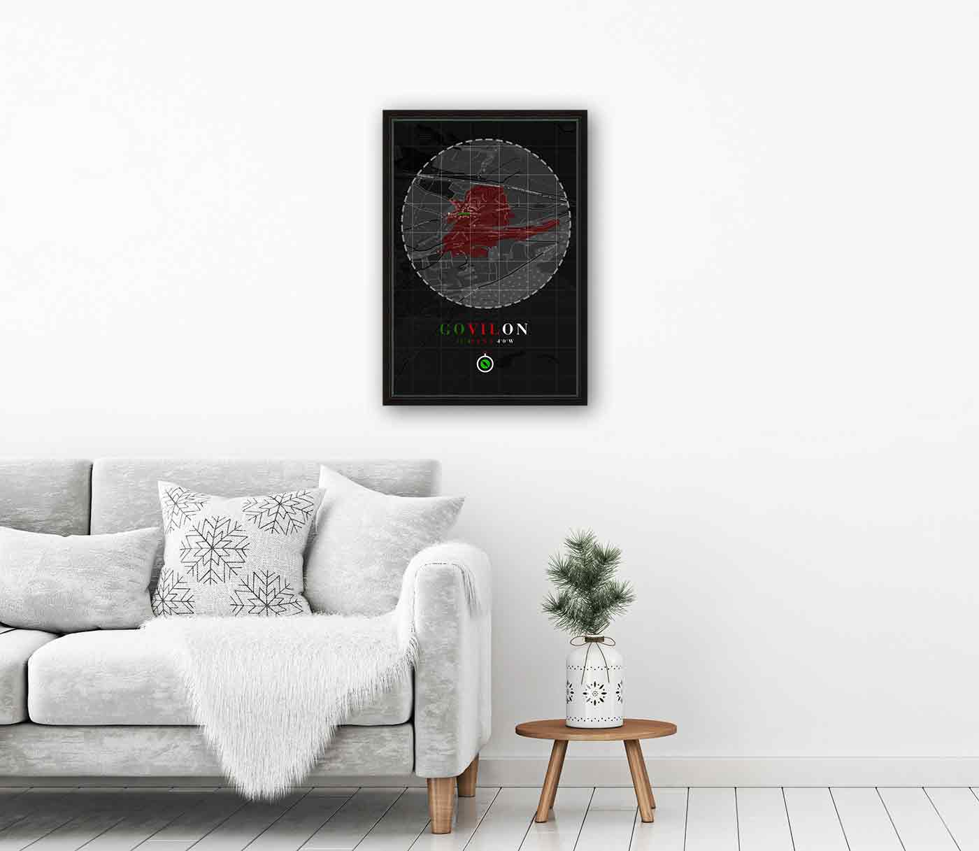 Town Map Posters and Photographs