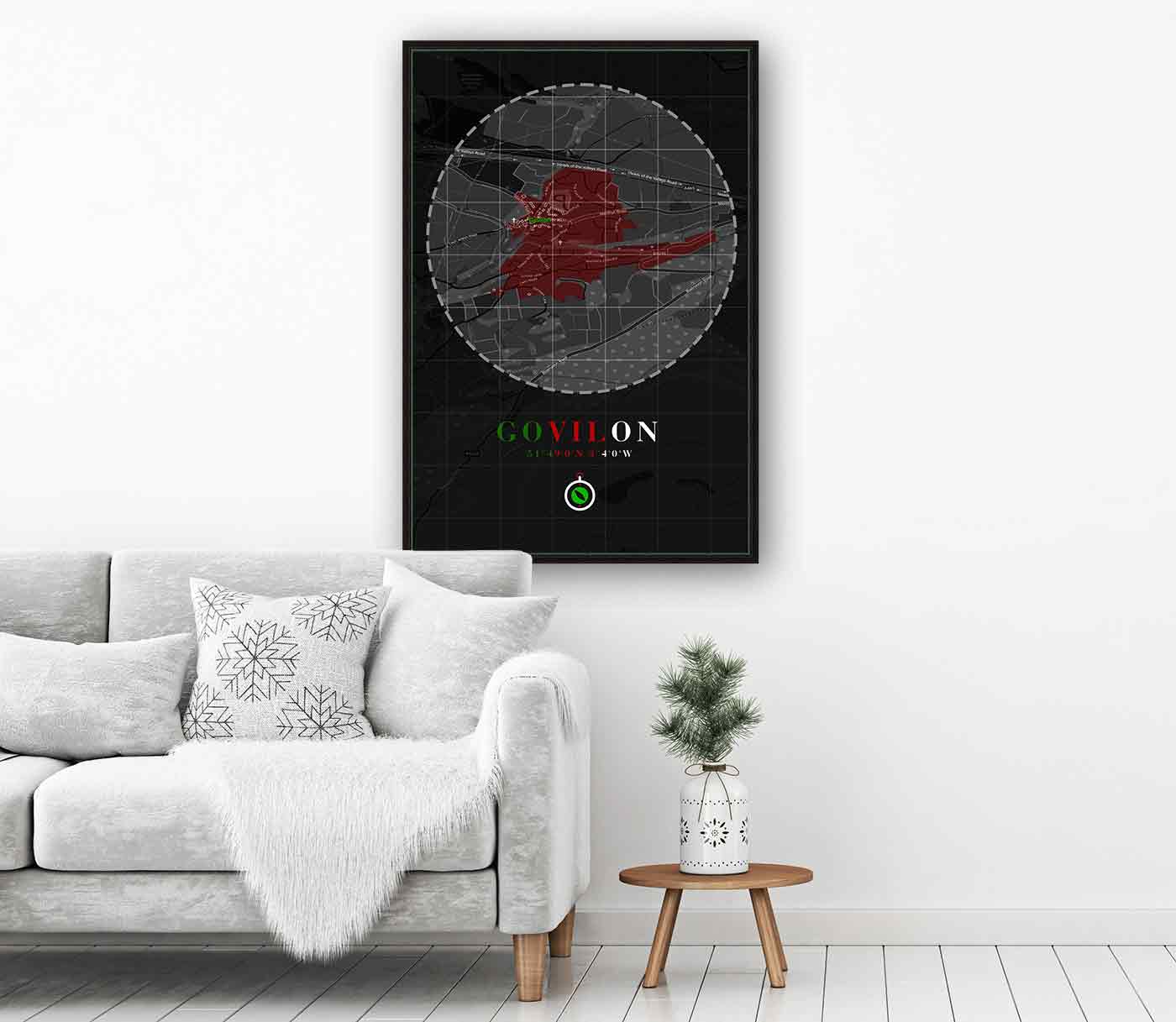 Town Map Posters and Photographs