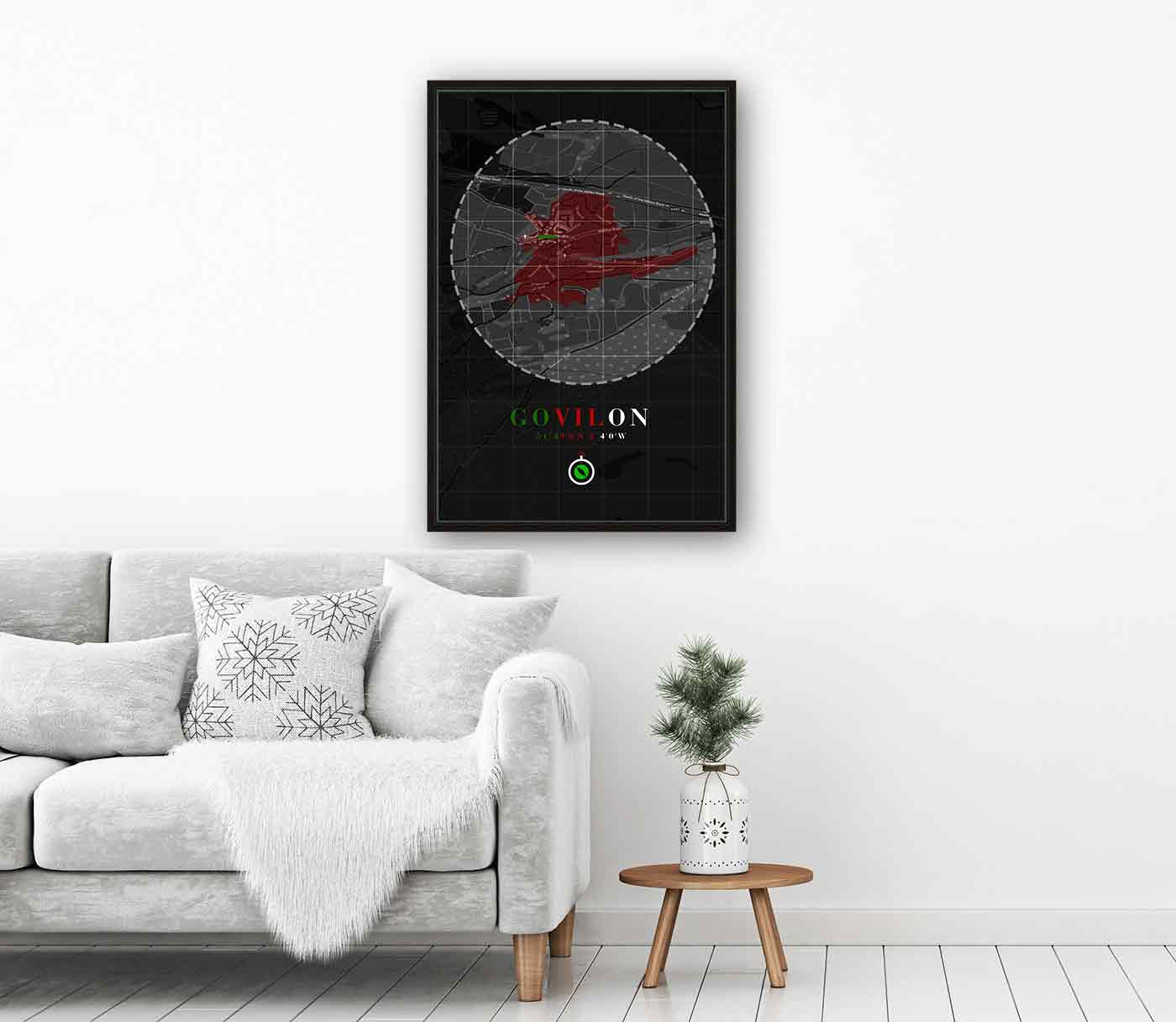 Town Map Posters and Photographs