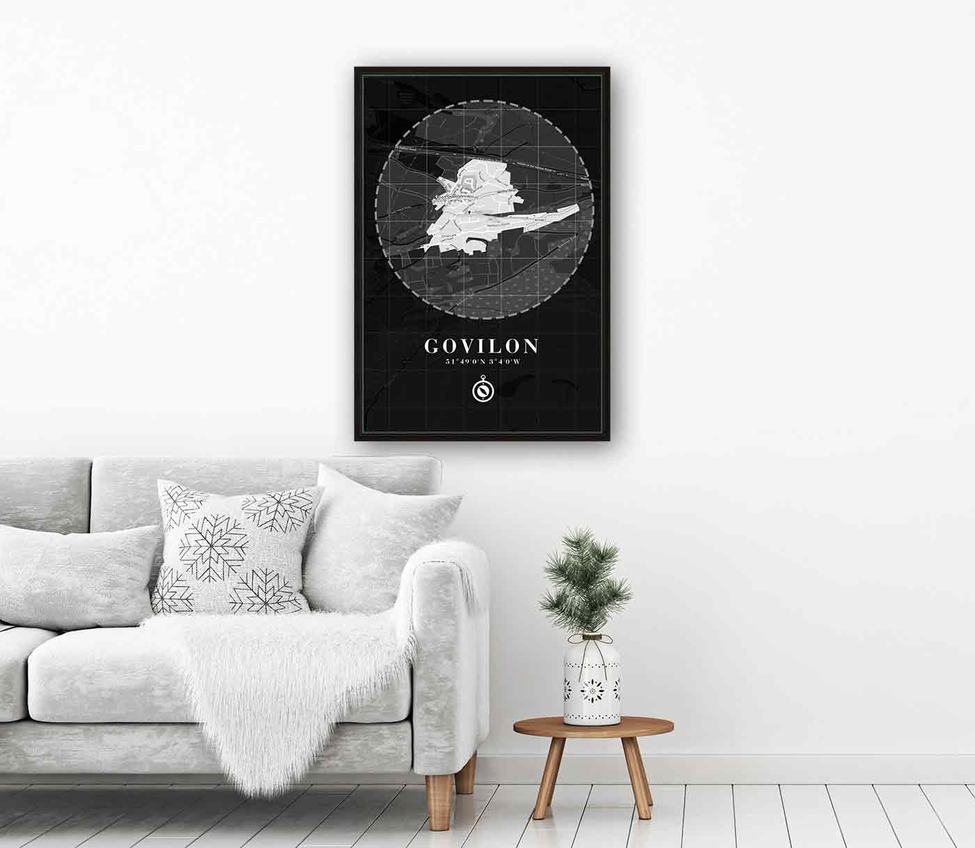 Town Map Posters and Photographs