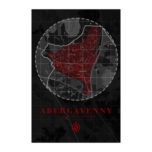 Town Map Posters and Photographs