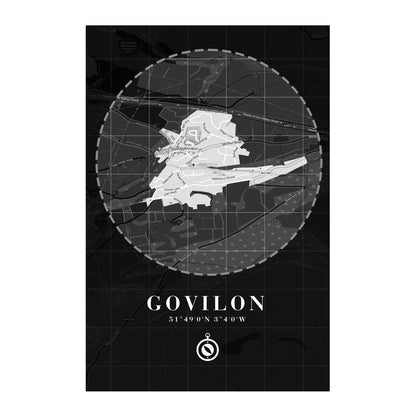 Town Map Posters and Photographs