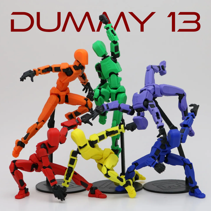 Dummy 13 Articulating 3D Printed Action Figure with ALL accessories